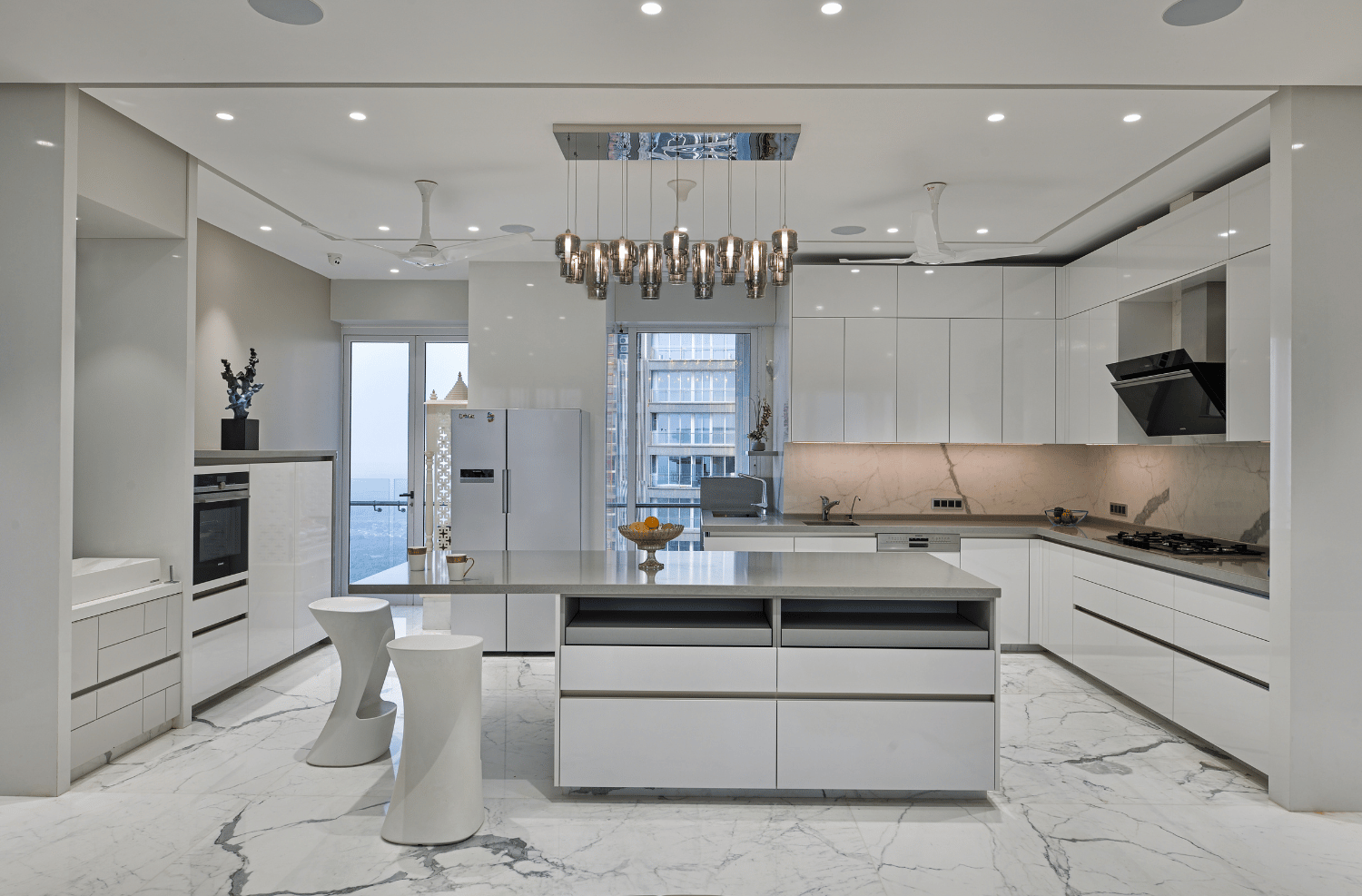 Beautiful modern living room interior design by Arjun Interiors